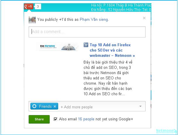  bài chuẩn SEO google Plus